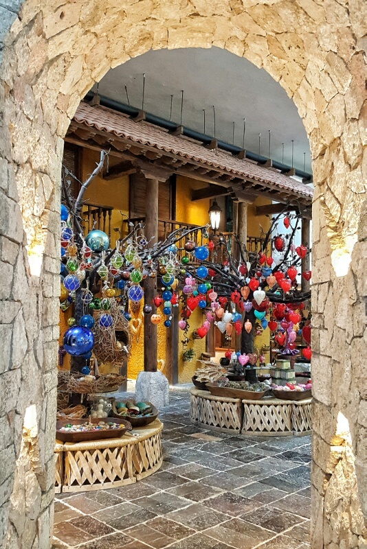 Xcaret gift shop at front entrance 