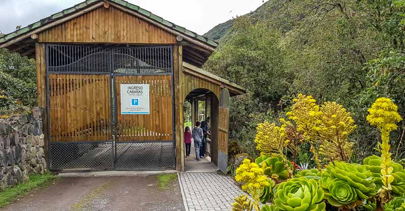 Family cabin - bridge leading to family cabin area Termas de Papallacta resort