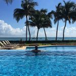 Looking out over the ocean at the infinity pool The Phoenix Belize Resort