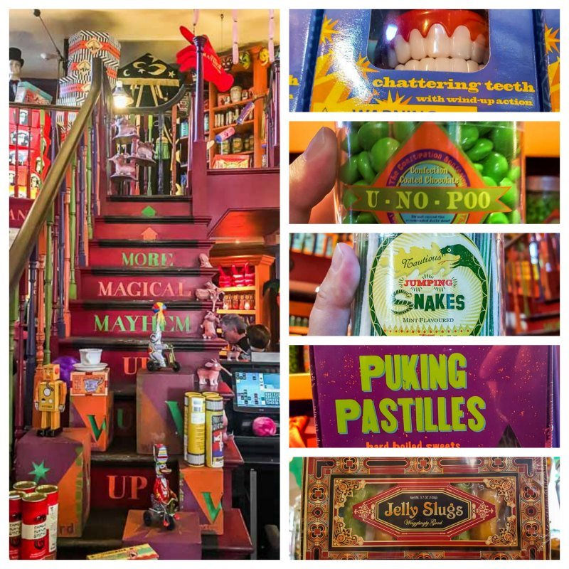 Inside Weasleys Wizard Wheezes novelty joke shop