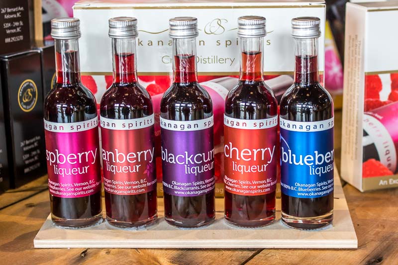 Okanagan Spirits liqueur samplers