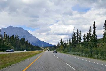 Driving through the Canadian Rockies