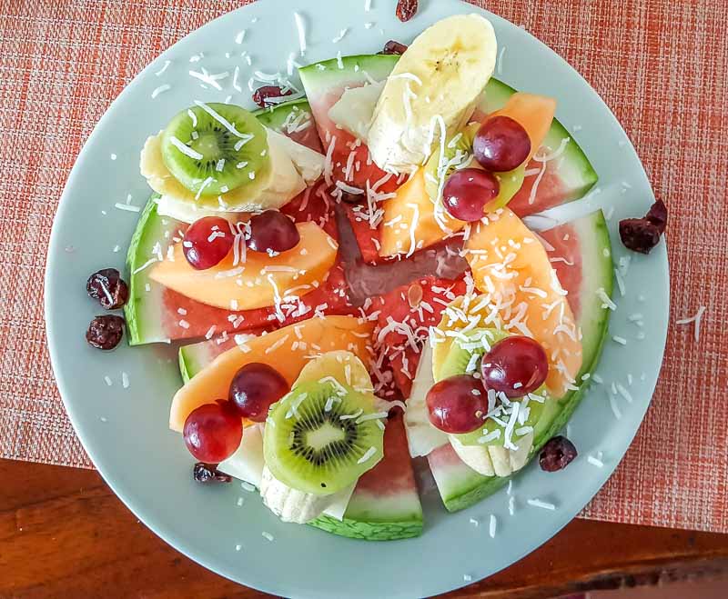 Fresh Fruit at the Hotel Albemarle Isabela Island Ecuador