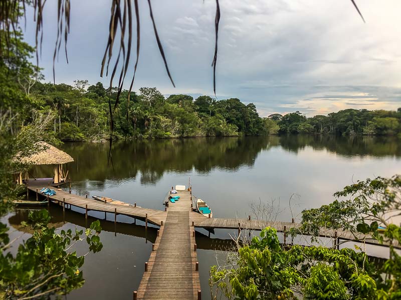 dock at La Selva Lodge 