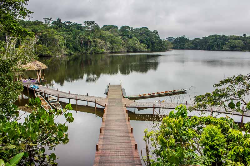 the docks at La Selva ecolodge