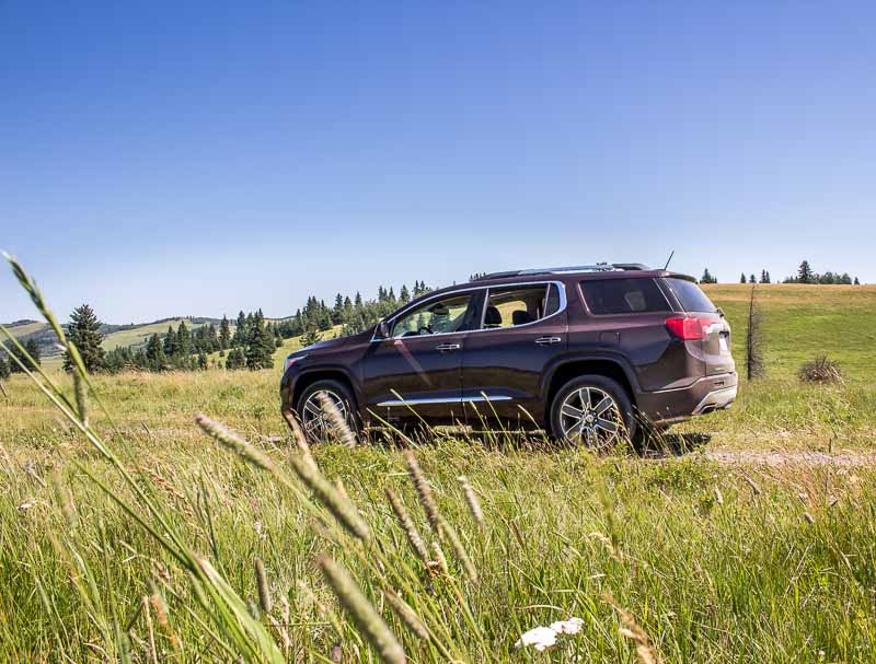 GMC Acadia SUV at the Calgary Stampede OH Ranch