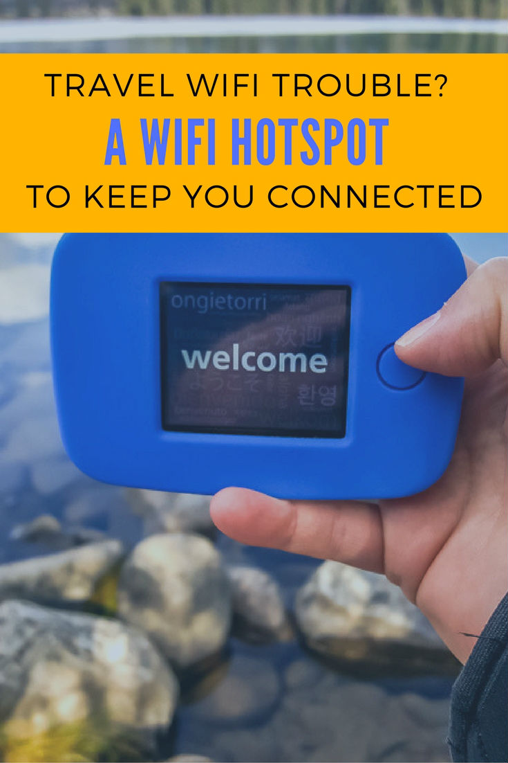 A WiFi Hotspot to keep you connected