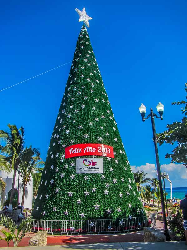 Christmas in Playa del Carmen Mexico