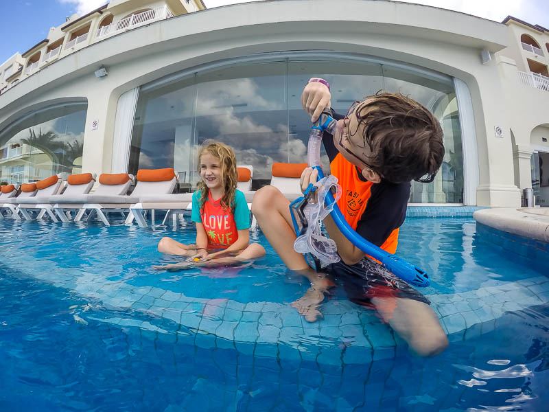 Family pool fun taken with GoPro HERO6 Black