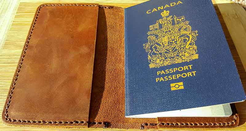 Canadian Passport in Passport holder