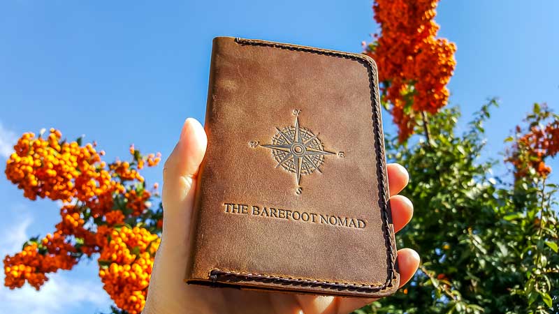 The Barefoot Nomad passport holder