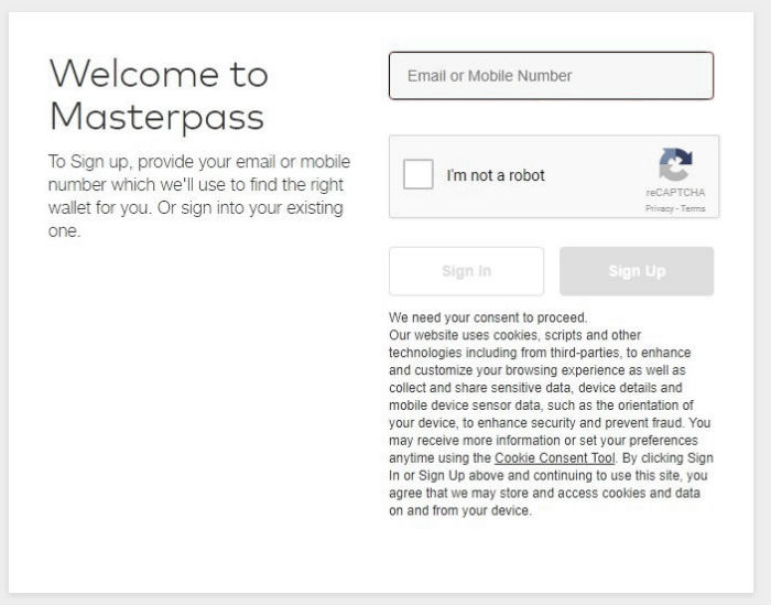 Welcome to Masterpass