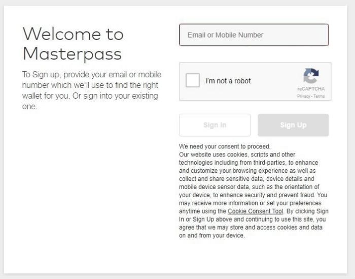 Welcome to Masterpass