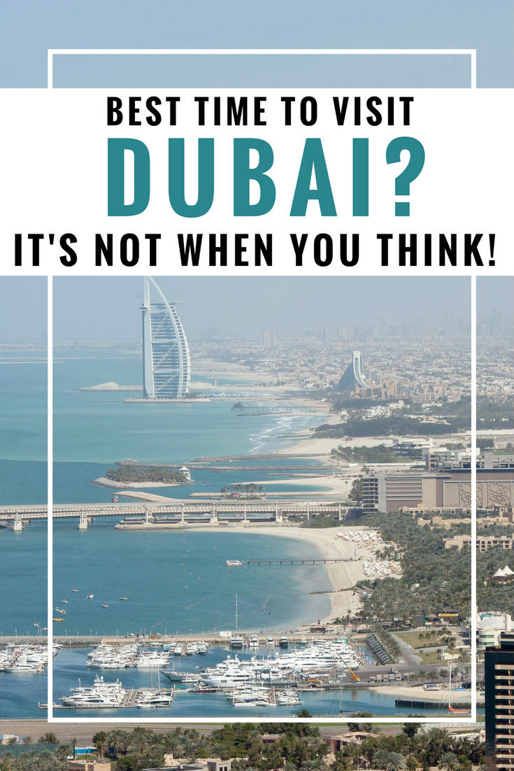 When should i visit Dubai As such, the only drawback to visiting Dubai in the winter is that it also coincides with their busiest season. With that kind of weather and so many unique things to do in Dubai, it’s no wonder everyone wants to visit during winter.