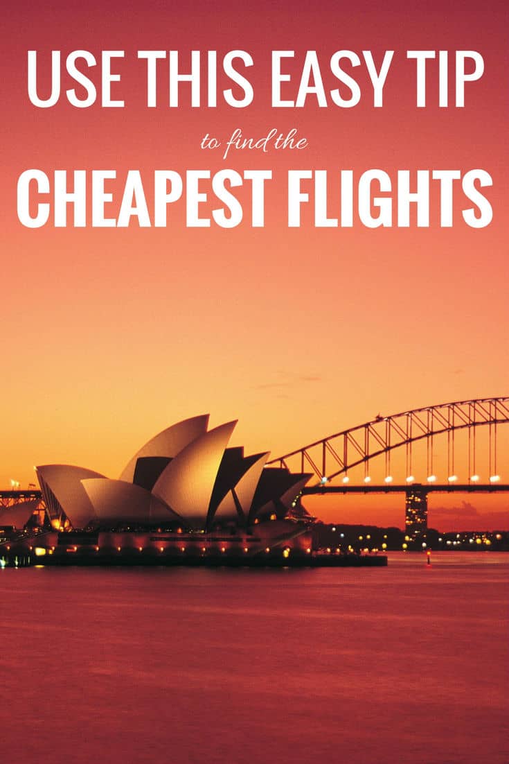 Use this one easy tip to find the cheapest flight. Booking cheap flights can be really easy if you know the tips and tricks. It can be exhausting to constantly by scanning airlines and booking sites for the best deals, so I've learned to let someone else do the work. Read to learn my secret. | How to find cheap flights | airfare deals | airfare cheap plane tickets | cheapest flight | Cheapest flights airline tickets | cheap airline tickets | #travel #traveltips #deals #flights #vacationtips