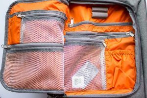 inside front pocket of eBags Professional Slim Laptop Backpack