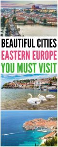 10 of the most beautiful cities in Eastern Europe. Have you always wanted to visit the beautiful cities in Europe? Here are our tips for the cities in Europe you need to visit as soon as possible like Kiev, Prague, Mostar, Belgrade, Budapest, Dubrovnik, Krakow, Ljubljana and more! #europe #europeancountries #travel #traveltips #Prague