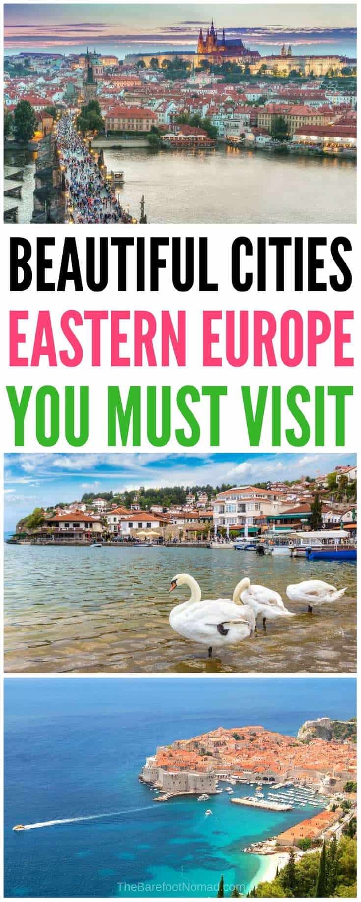 10 of the most beautiful cities in Eastern Europe. Have you always wanted to visit the beautiful cities in Europe? Here are our tips for the cities in Europe you need to visit as soon as possible like Kiev, Prague, Mostar, Belgrade, Budapest, Dubrovnik, Krakow, Ljubljana and more! #europe #europeancountries #travel #traveltips #Prague