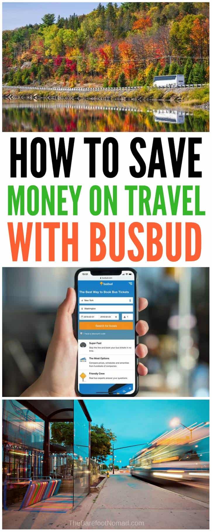 How to save money on travel with Busbud online bus tickets #travel #traveltips