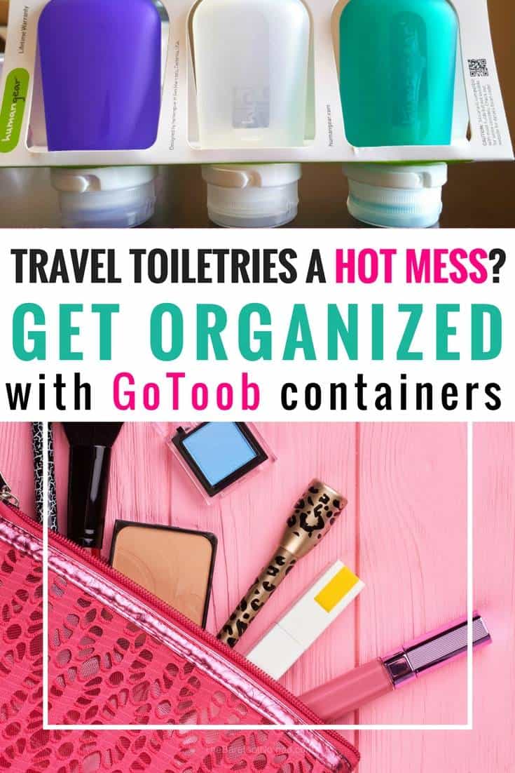 Are you travel toiletries a hot mess? I got organized with these cute little GoToob travel accessories containers.
