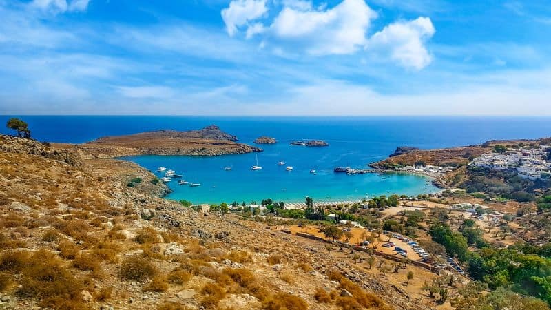 St Pauls Bay Lindos Greece pxaby