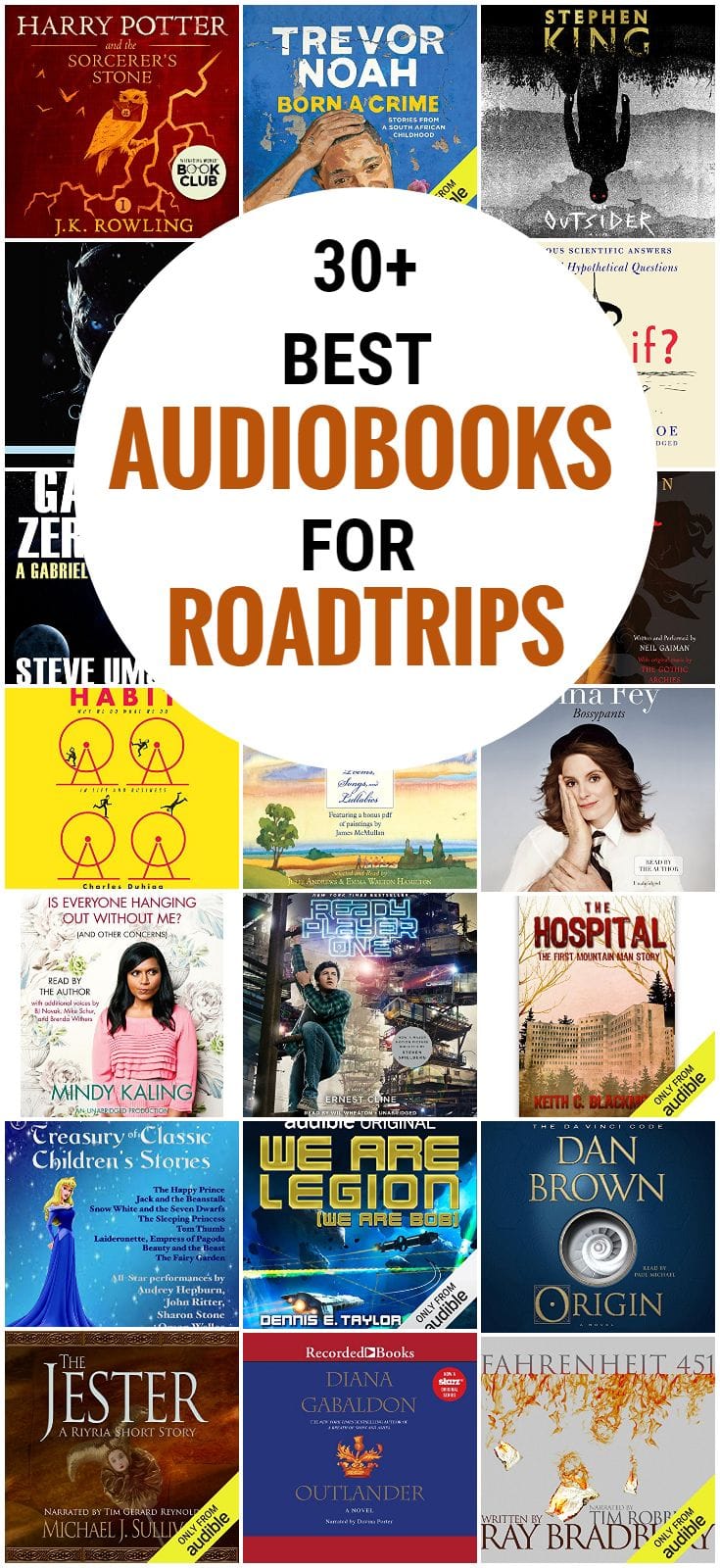 Looking for the best audiobooks for road trips? We share the very best great selection of free, adult, kids, romance, funny, fiction, mystery, thriller and fantasy, and more on Audible, plus books for little kids, teens and tweens.