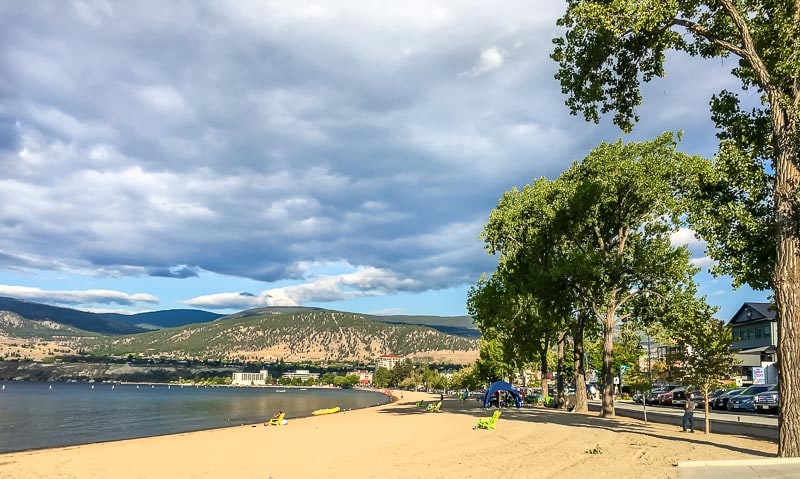 Penticton's beautiful Okanagan Beach 