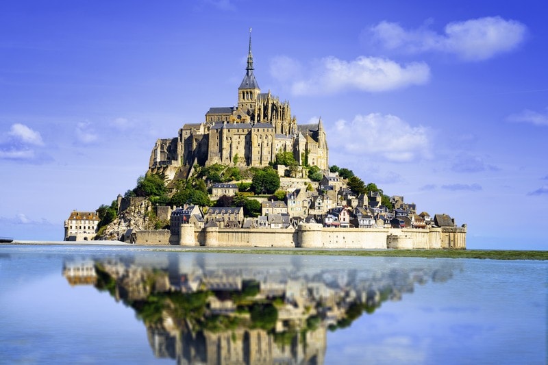 Mont Saint Michel Island in France