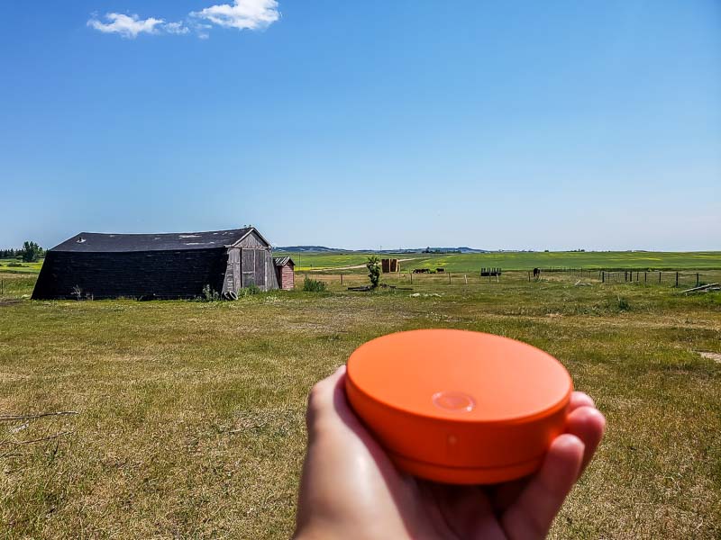 Skyroam Solis in Canadian prairies 