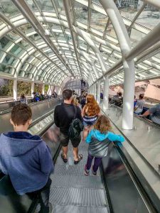 Escalators at Universal Studios Hollywood California