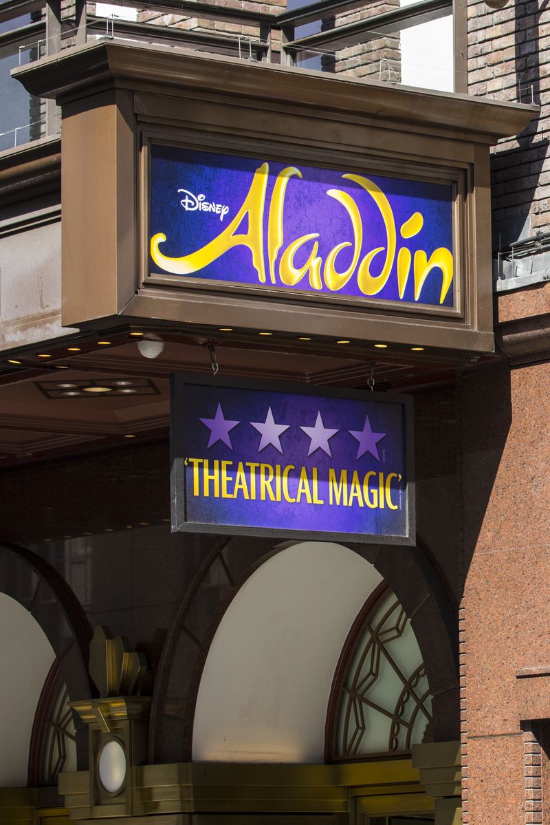 Alladin showing at the Prince Edward Theatre London DP