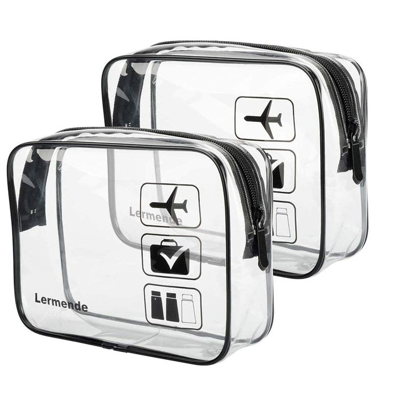 Lermende Clear Toiletry Bag TSA Approved Travel Toiletry Bag