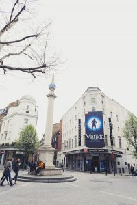 Matilda showing at the Cambridge Theatre London
