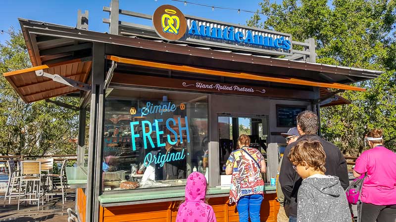 Auntie Annie's pretzels at Universal Orlands