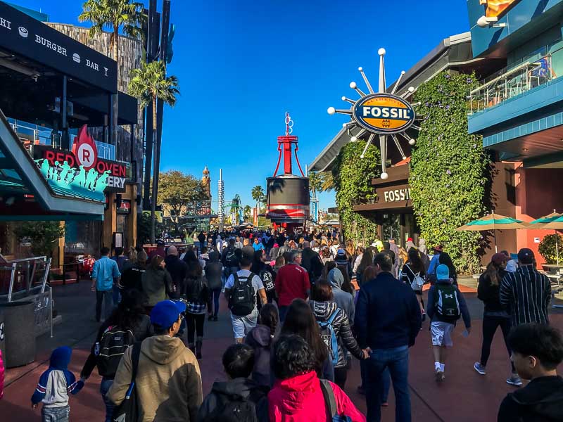 busy day at Universal Orlando Florida