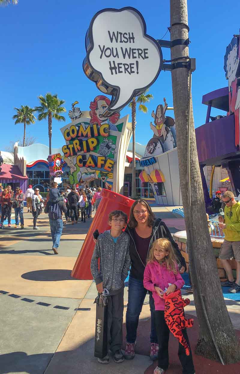 Wish you were here sign at Universal Orlando Florida