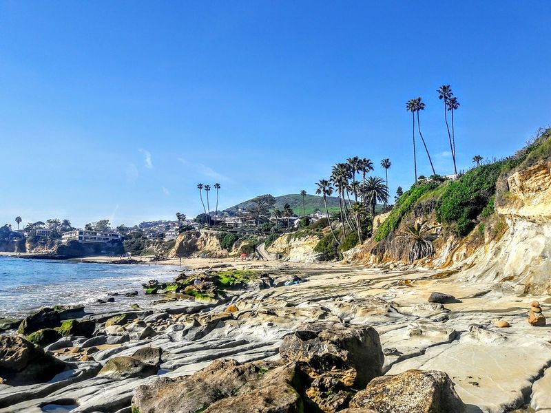 Laguna Beach on a weekend out of LA California