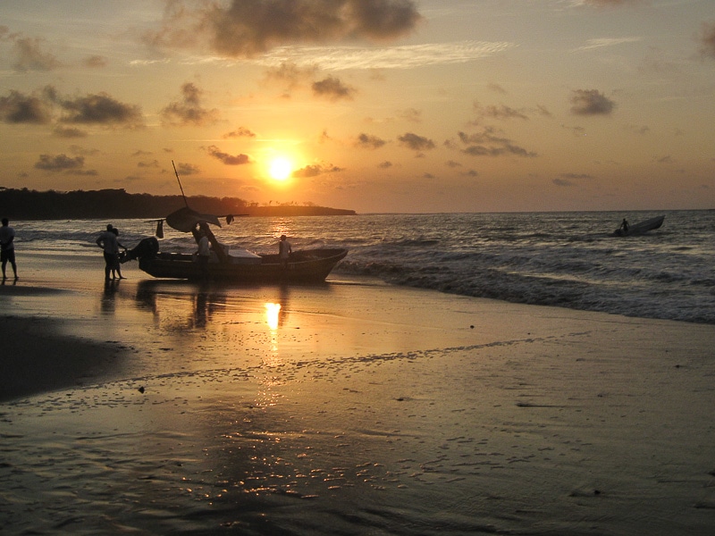 Playa Langosta Costa Rica at sunset