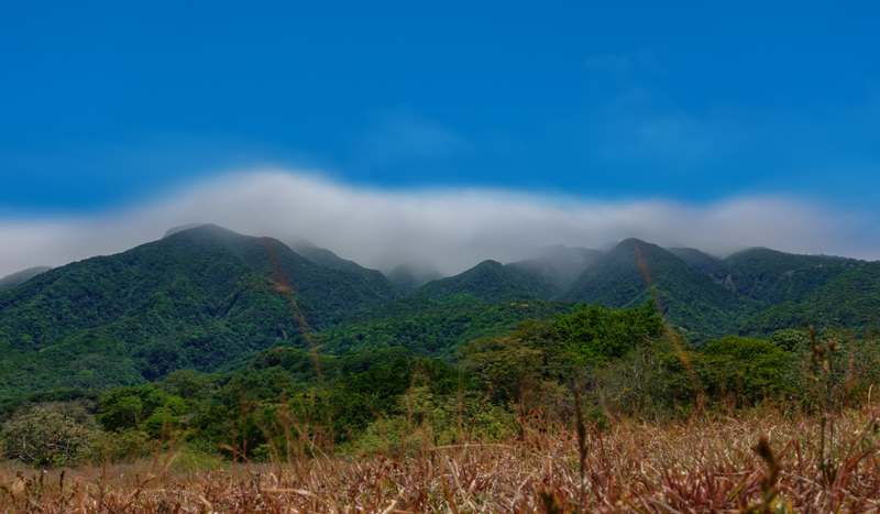 Rincon de la Vieja volcano and clouds Costa Rica