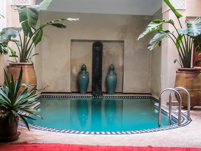 swimming pool at Riad Ourika