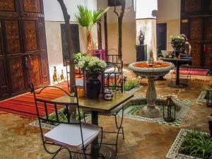 Marrakech riad in Morocco
