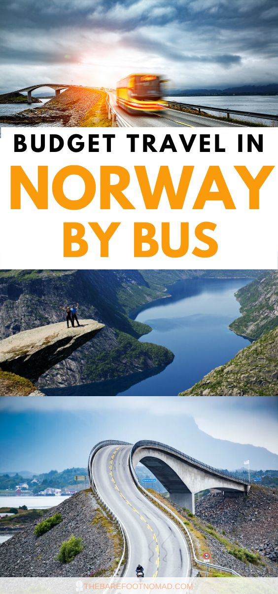 budget travel in Norway by bus