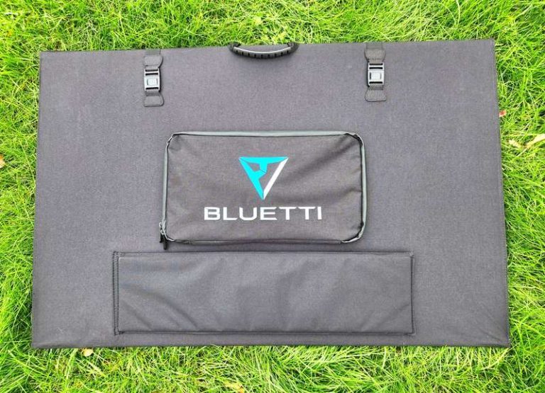 BLUETTI PV350 solar panel carrying case with handles The Barefoot Nomad