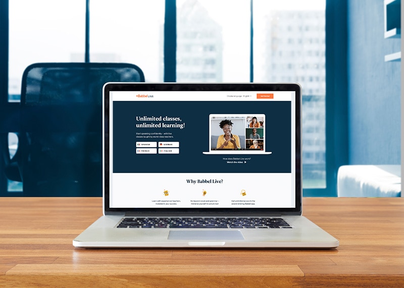 Babbel Live Aulas de inglês online