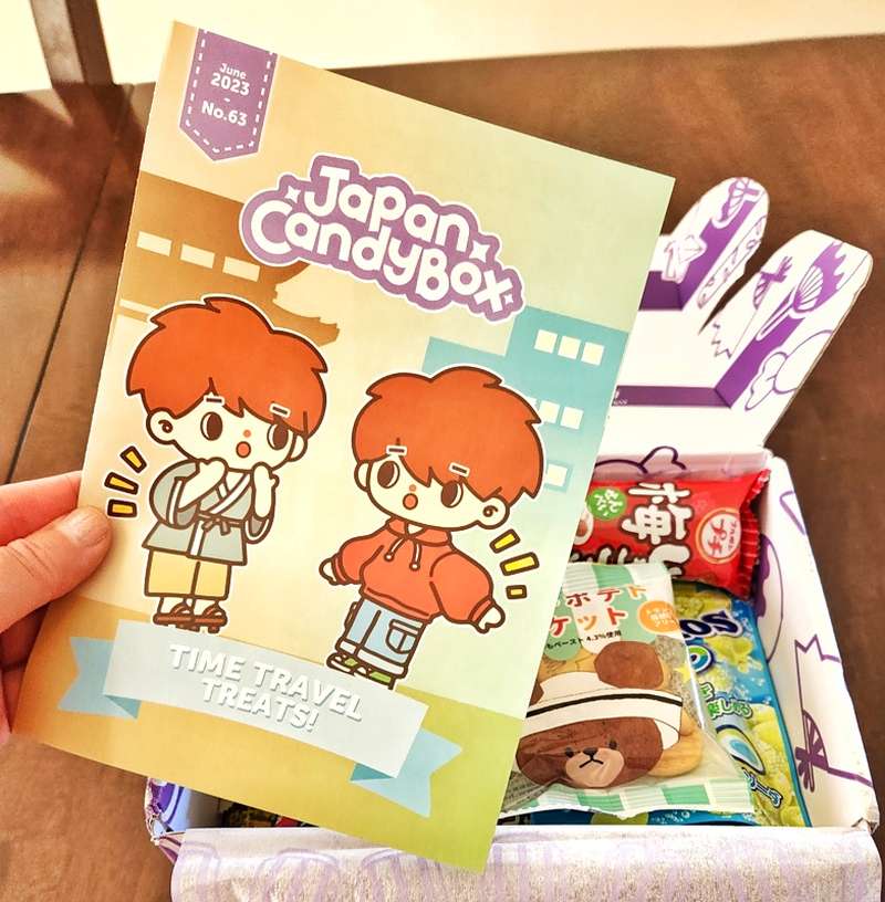 Joli livret d'information dans la Japan Candy Box