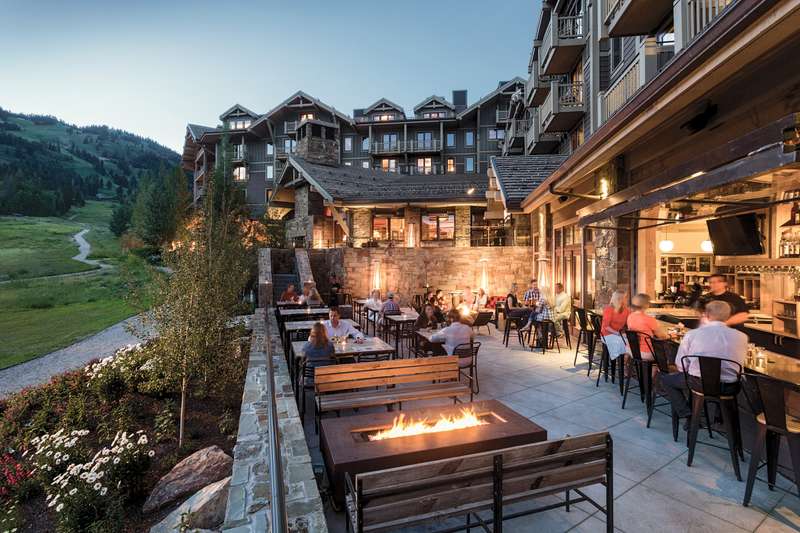 Four Seasons Hotel Jackson Hole patio