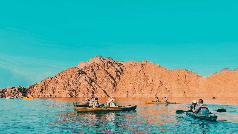 Hatta Dam Lake Dubai United Arab Emirates