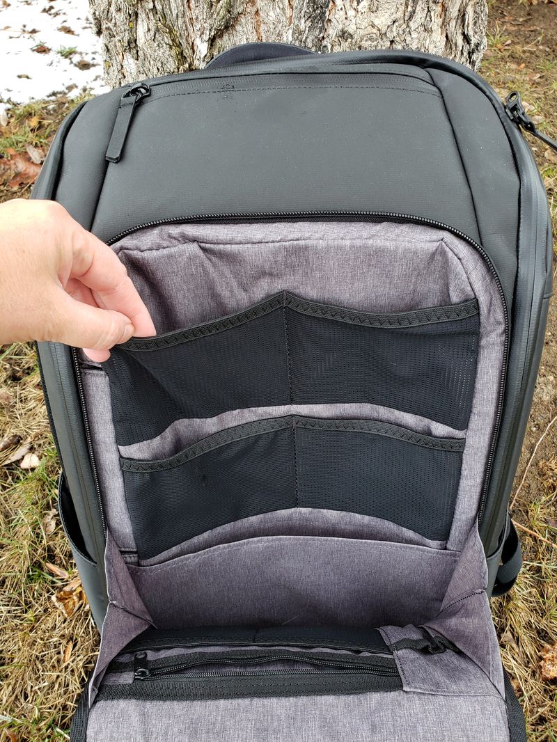 Nomatic backpack front pocket 