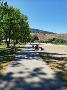 path at the park at OK Falls Okanagan BC