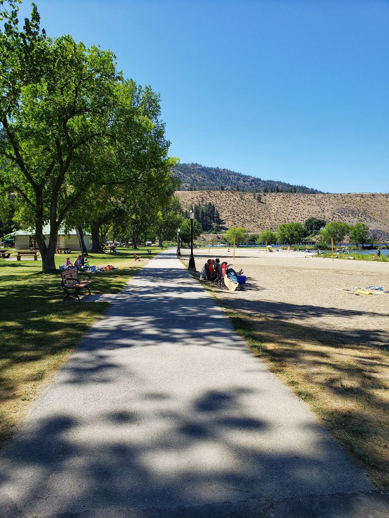 path at the park at OK Falls Okanagan BC